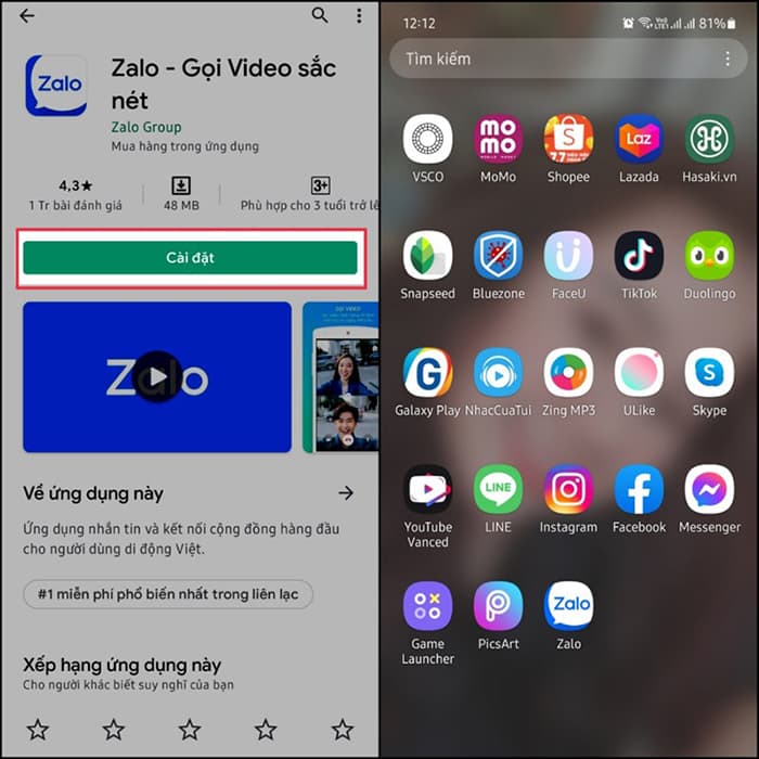 Cách tải Zalo về điện thoại Android đơn giản nhất