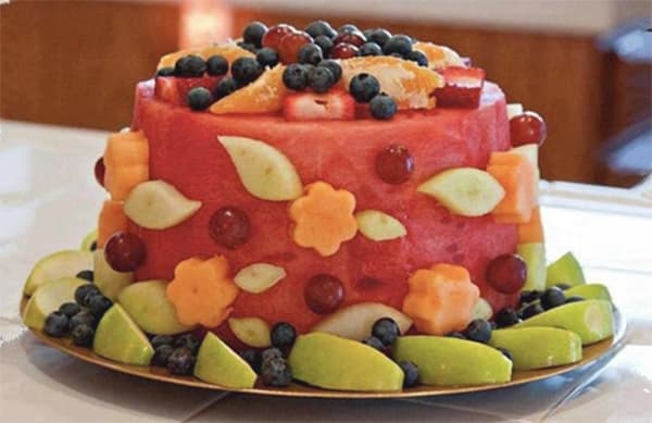 Hình ảnh bánh sinh nhật hoa quả