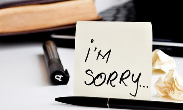 Những câu xin lỗi bằng tiếng Anh hay nhất